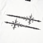 Thug Club Cross T Long Sleeve in white, view 4 of 7