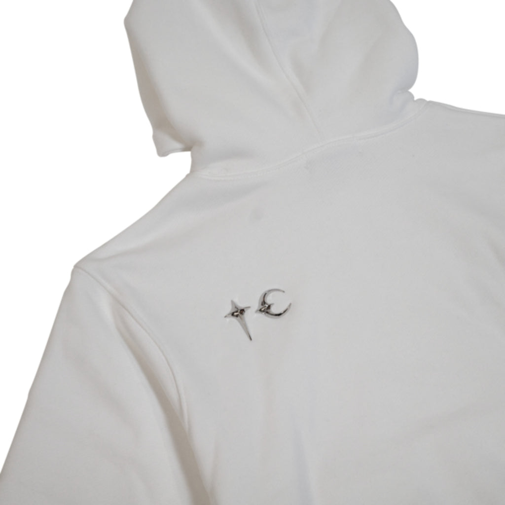 Thug Club Womens Armor Hoodie in white, view 5 of 5