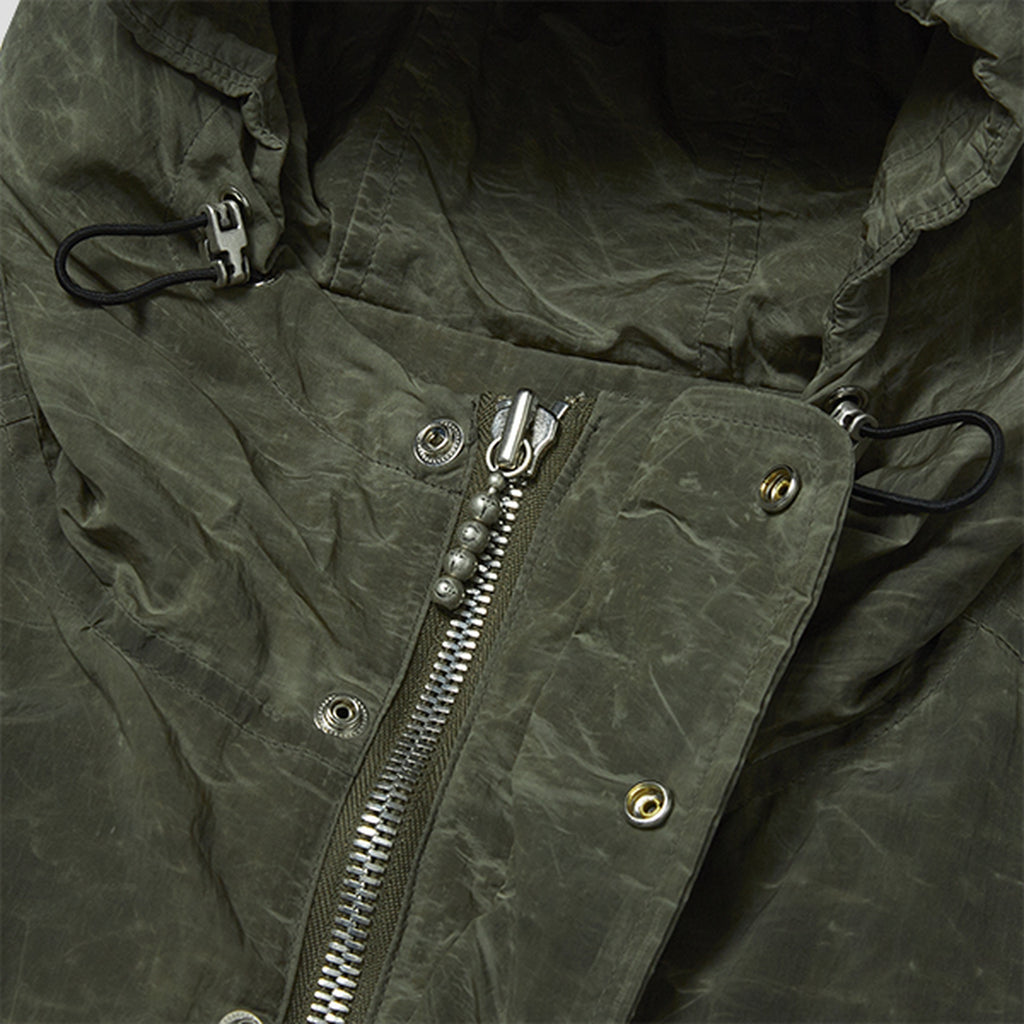 Thug Club Scarred Double Sheltering Poncho in khaki, view 4 of 9