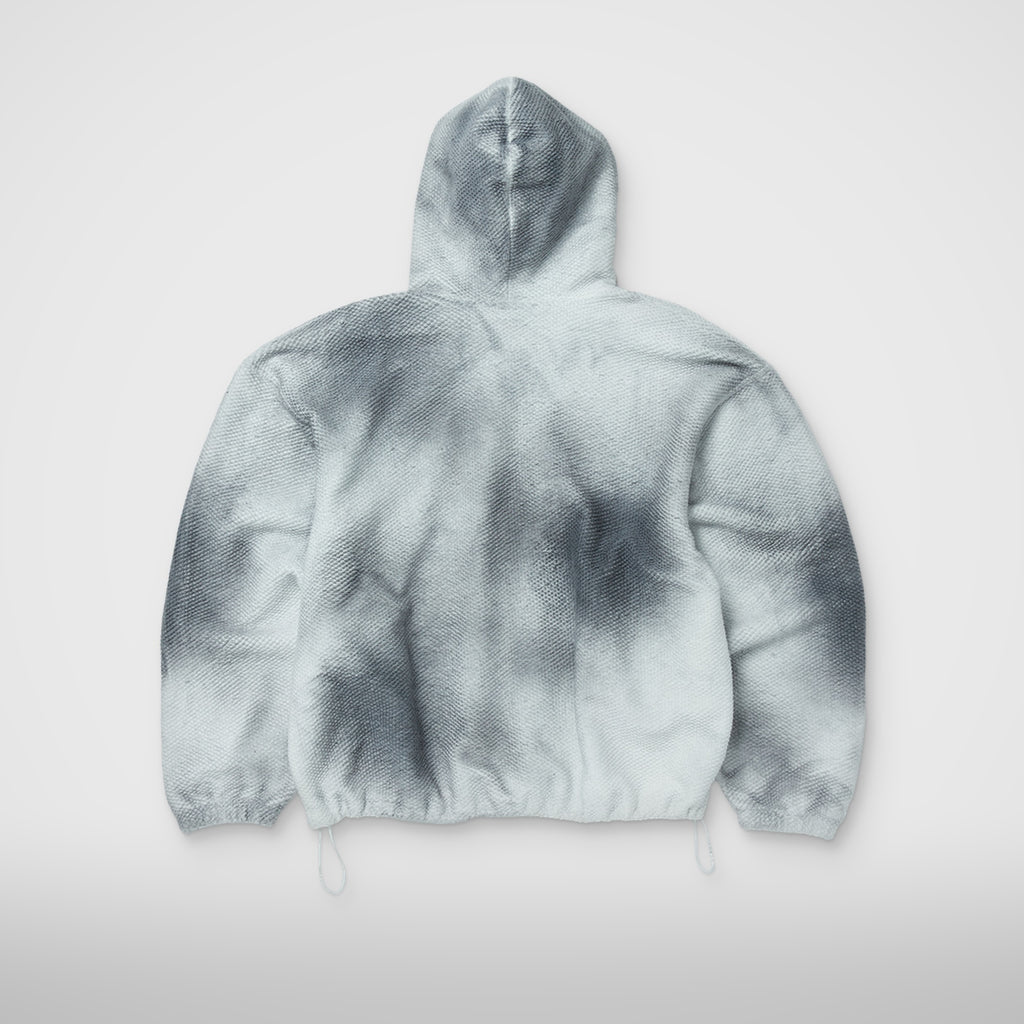 Thug Club TC Sprayed Terry Hoodie in white, back view