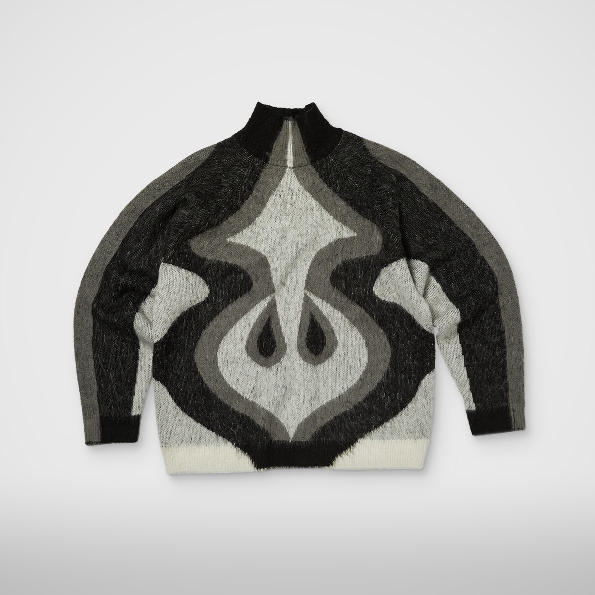 Thug Club Turrell Knit Sweater in black, front view