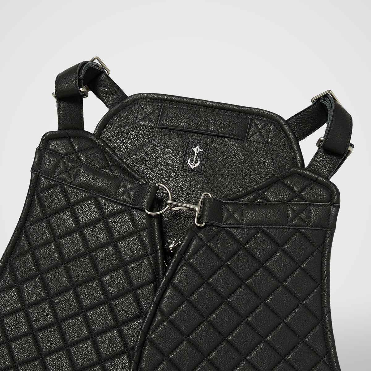 Thug Club Demi Quilted Vest in black, view 4 of 5