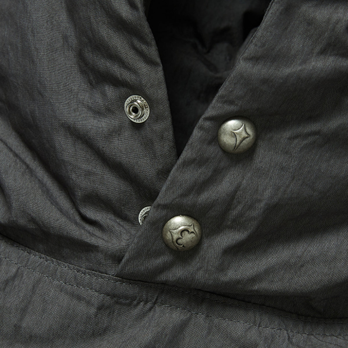 Thug Club Armor Down Hoodie in charcoal, view 5 of 7