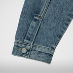 Thug Club Claw Denim Jacket in blue, view 7 of 9