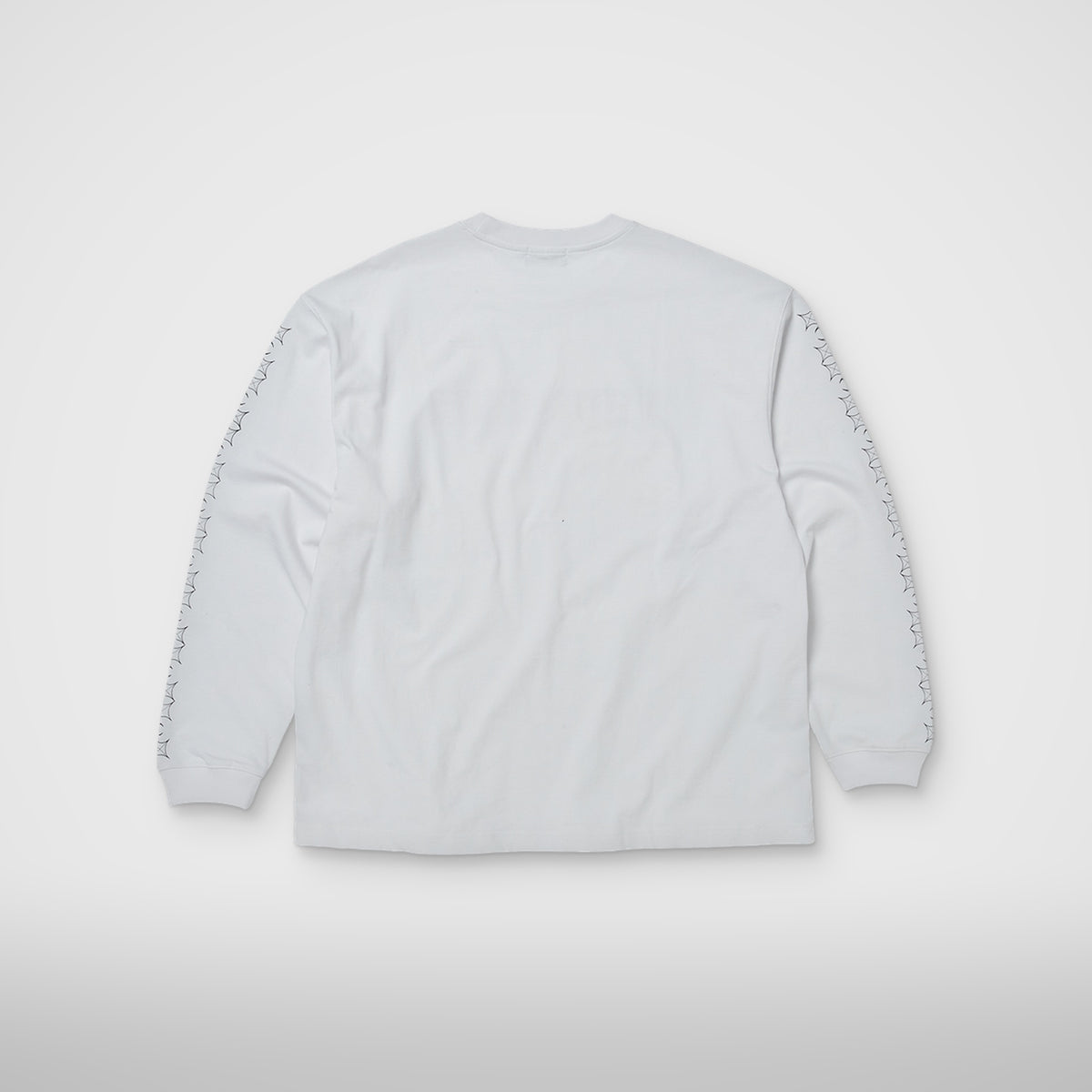 Thug Club TC Pattern Long-Sleeve in white, back view