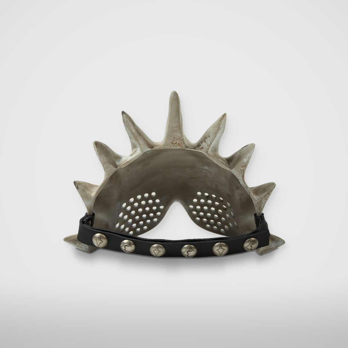 Thug Club Buck Eyed Half Mask in white, view 3 of 3