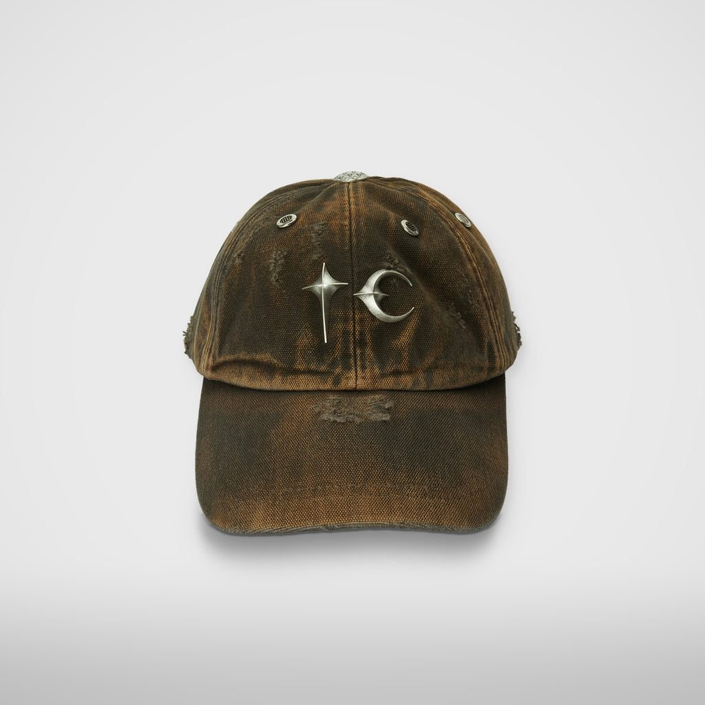Thug Club TC Two Tone Washed Cap in olive, front view