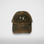 Thug Club TC Two Tone Washed Cap in olive, front view