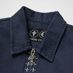 Thug Club X Stitch Eisenhower Jacket in navy, view 3 of 10