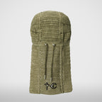 Thug Club TC Destroyed Crochet Tail Hat in beige, view 3 of 3