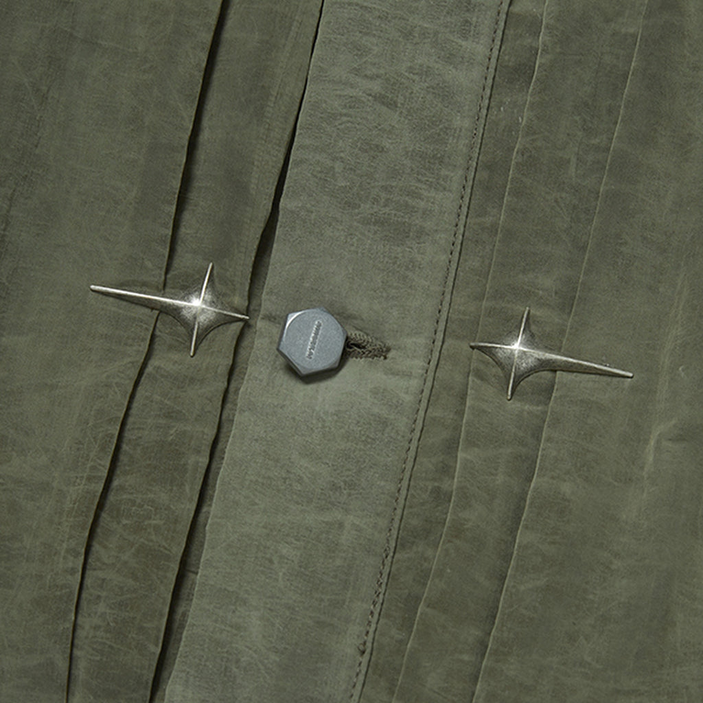 Thug Club Scarred Claw Jacket in khaki, view 5 of 9