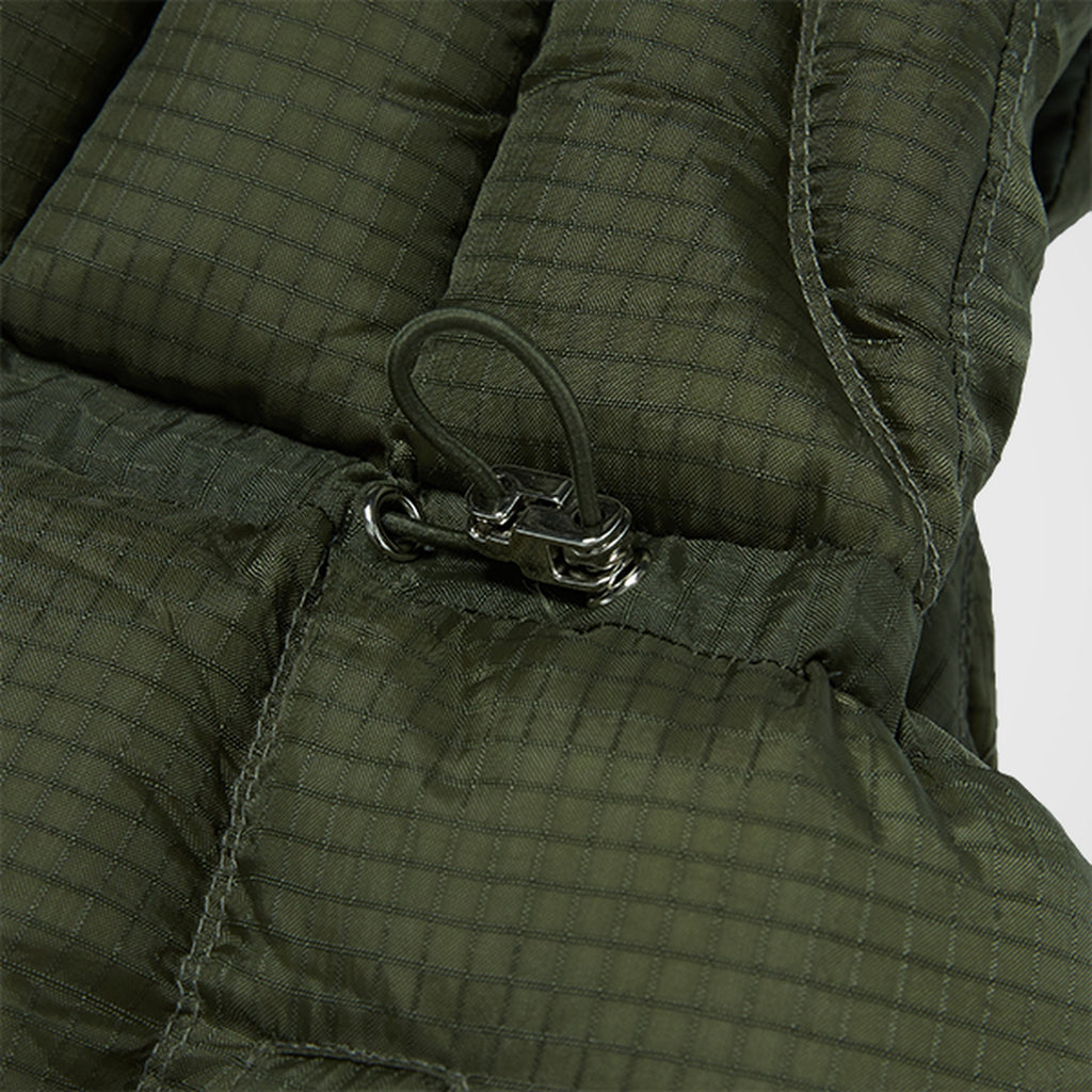 Thug Club War Life Down Vest in khaki, view 6 of 8