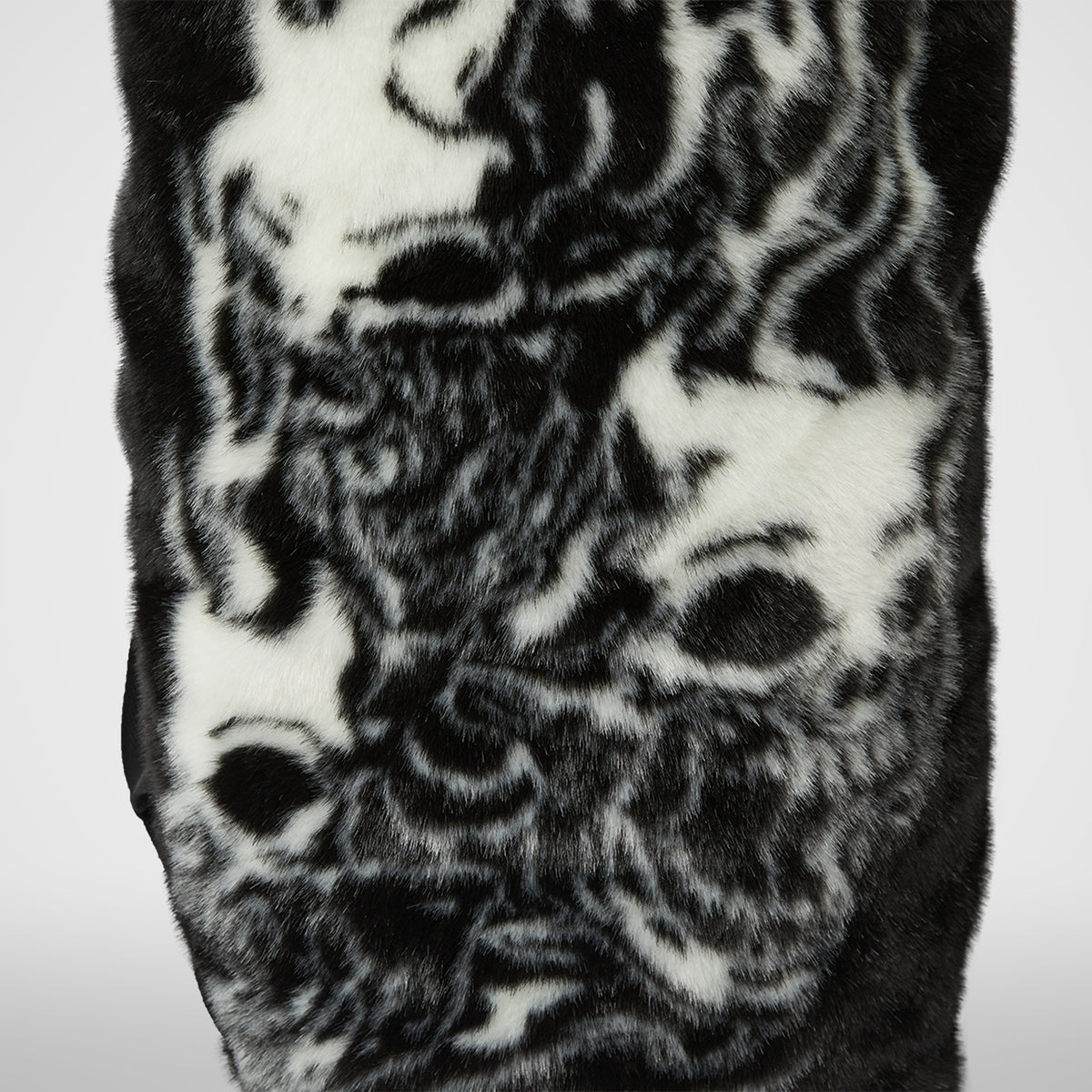 Thug Club Three Riding Skull Fur Duffle Bag in black, view 5 of 7