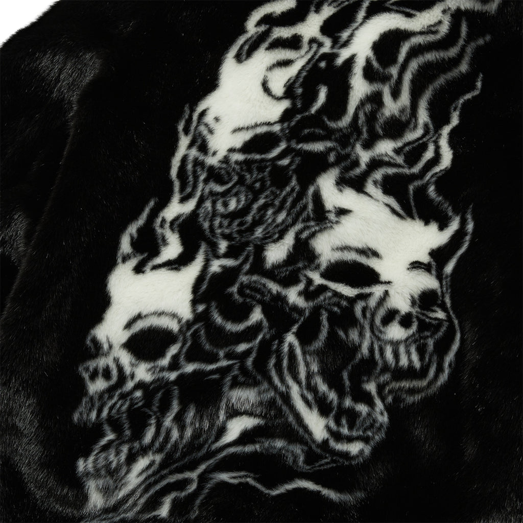 THREE RIDING SKULL FUR COAT