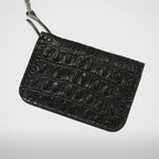 Thug Club TC Ball Chain Leather Card Case in crocodile, view 3 of 4