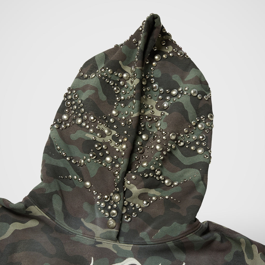 Thug Club Hotheaded Riding Skull Hoodie in camo, view 3 of 6