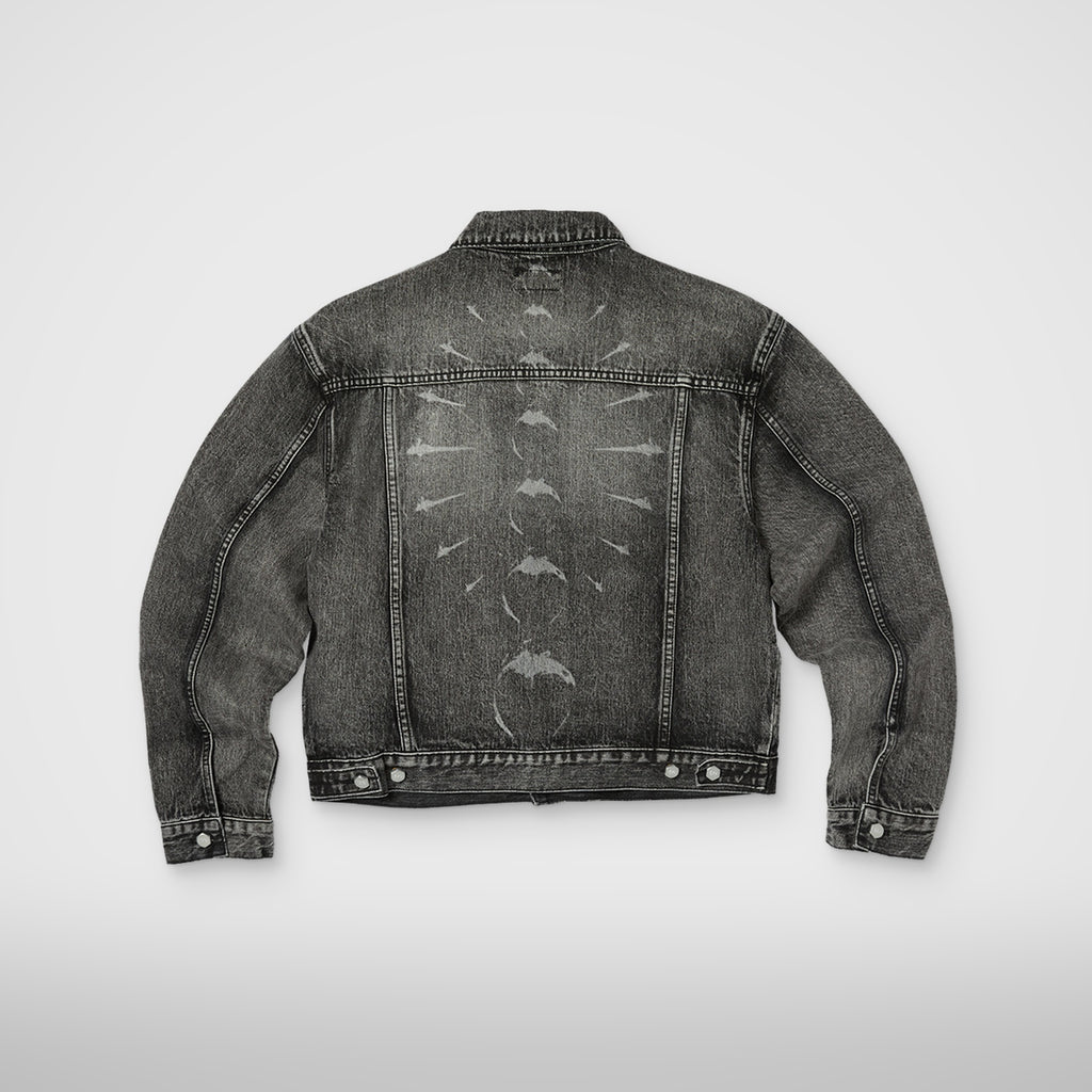 TC SPINE LASER DENIM JACKET