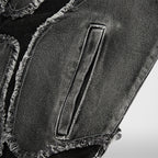 Thug Club Cave Denim Vest in black, view 6 of 10