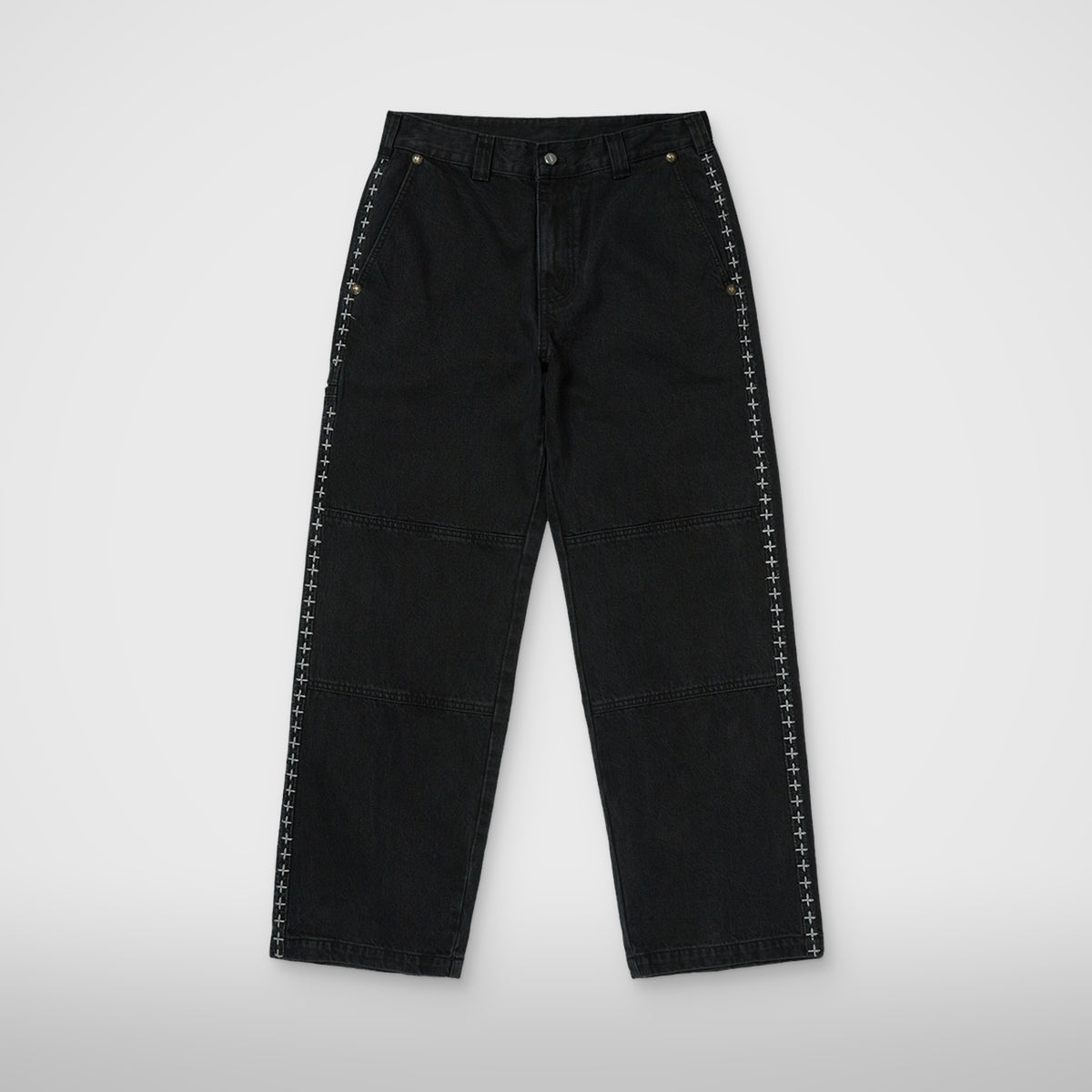 Thug Club X Stitch Pants in black