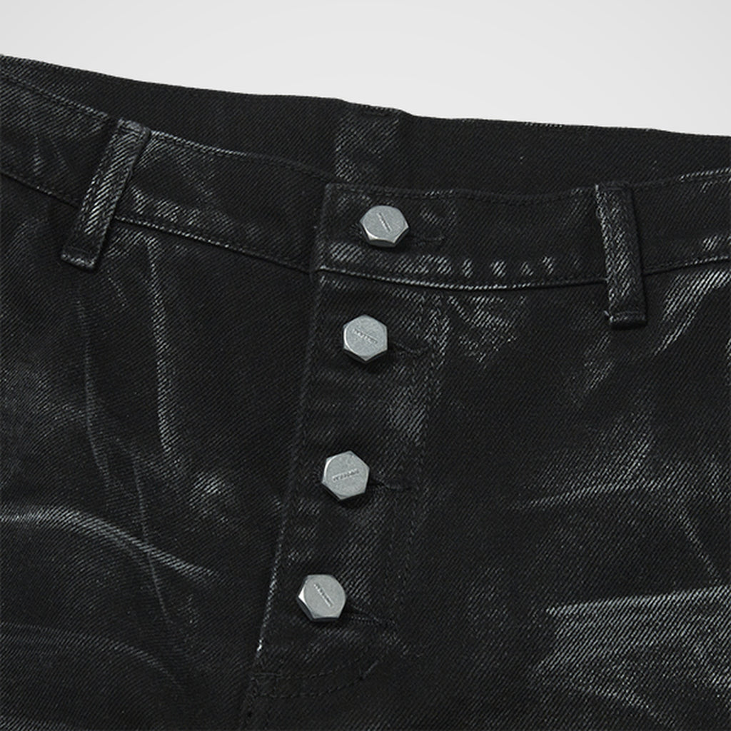Thug Club Leave A Trace Denim Pants in black, view 3 of 7