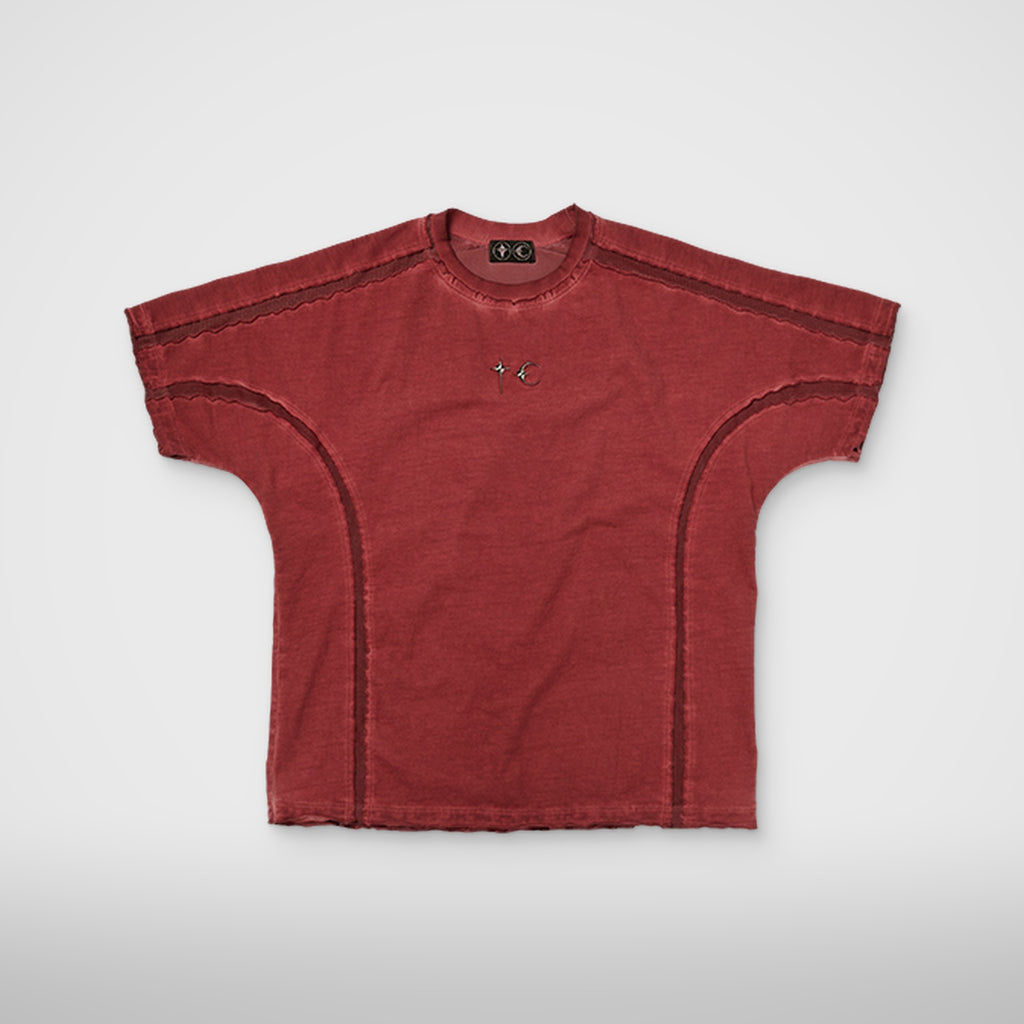 Thug Club Battle Turtle Mesh T-Shirt in red, view 2 of 8