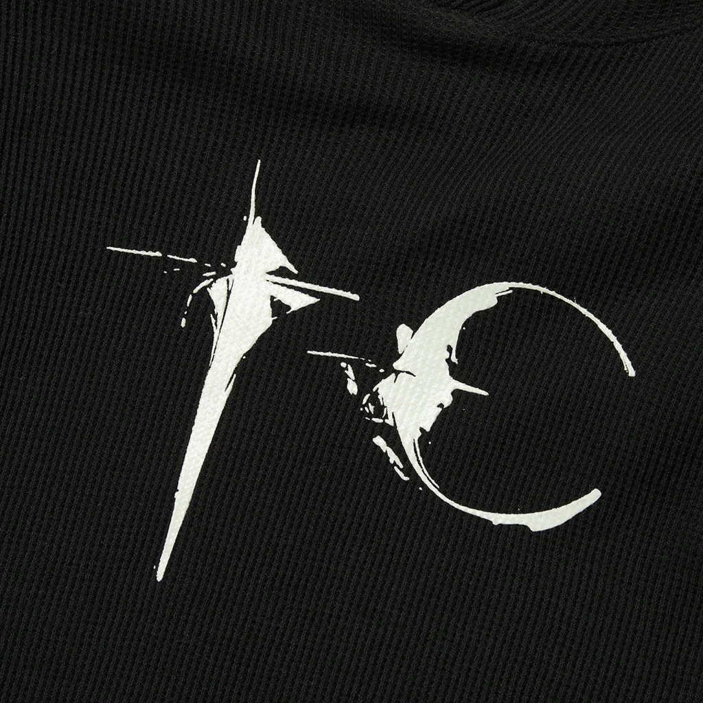 Thug Club Bulk Shoulder Glow In The Dark Hoodie in black, view 5 of 8
