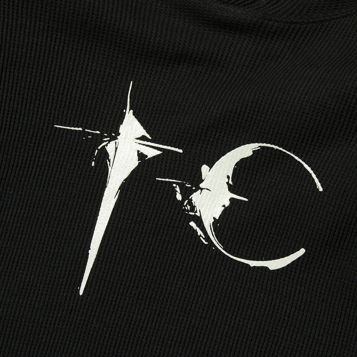 Thug Club Bulk Shoulder Glow In The Dark Hoodie in black, view 5 of 8