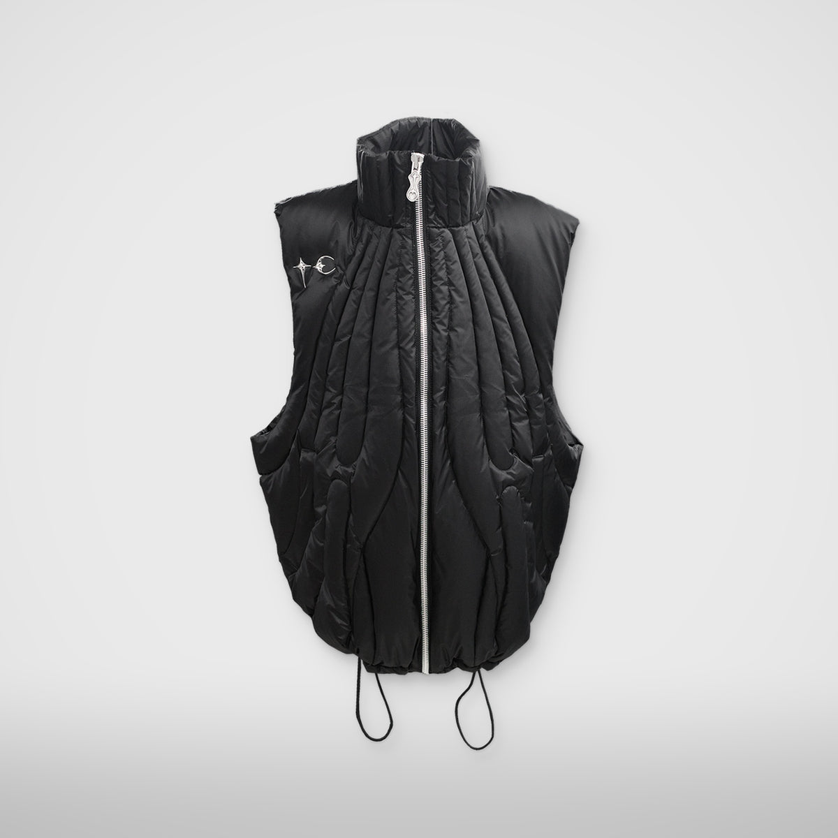 Thug Club Cave Goose Down Vest in black