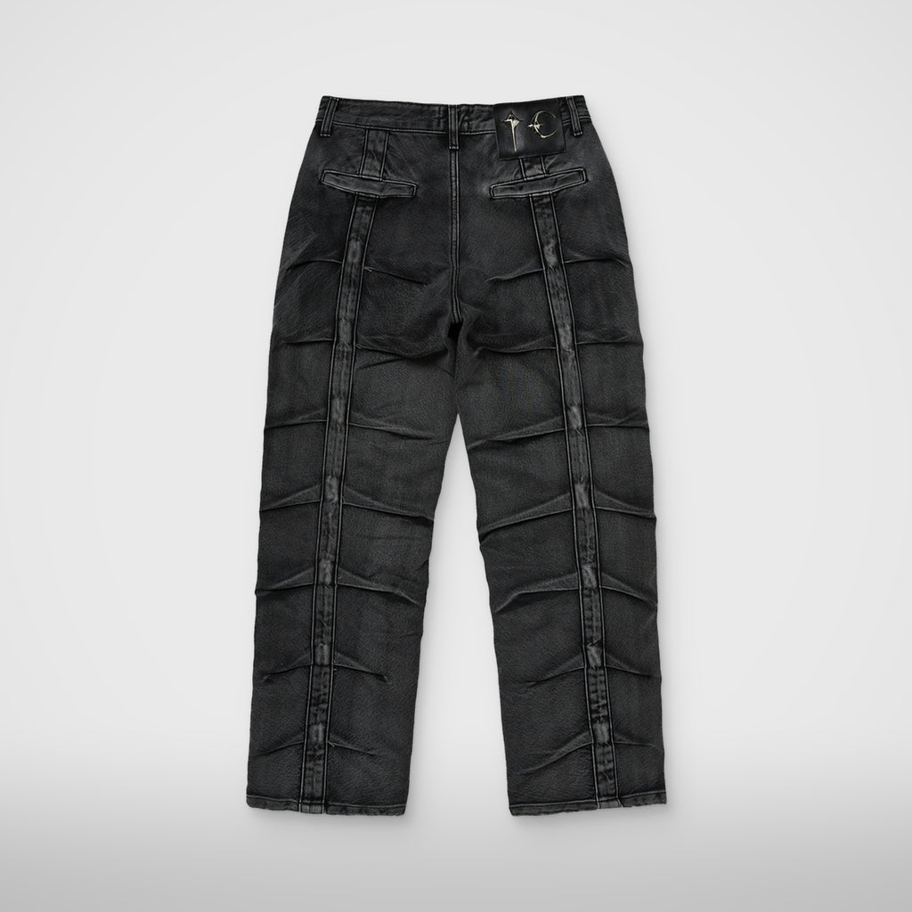 Thug Club Line Gob Denim Pants in black, view 2 of 7