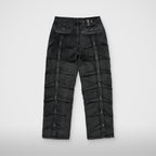 Thug Club Line Gob Denim Pants in black, view 2 of 7