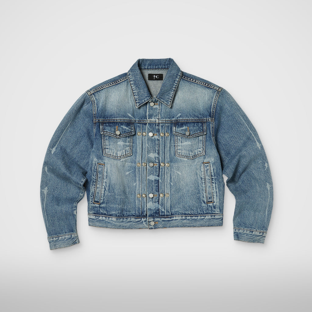 TC SPINE LASER DENIM JACKET