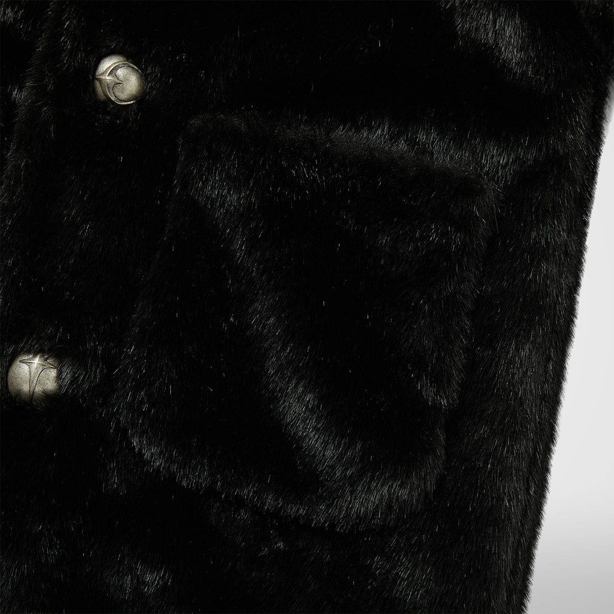 THREE RIDING SKULL FUR COAT