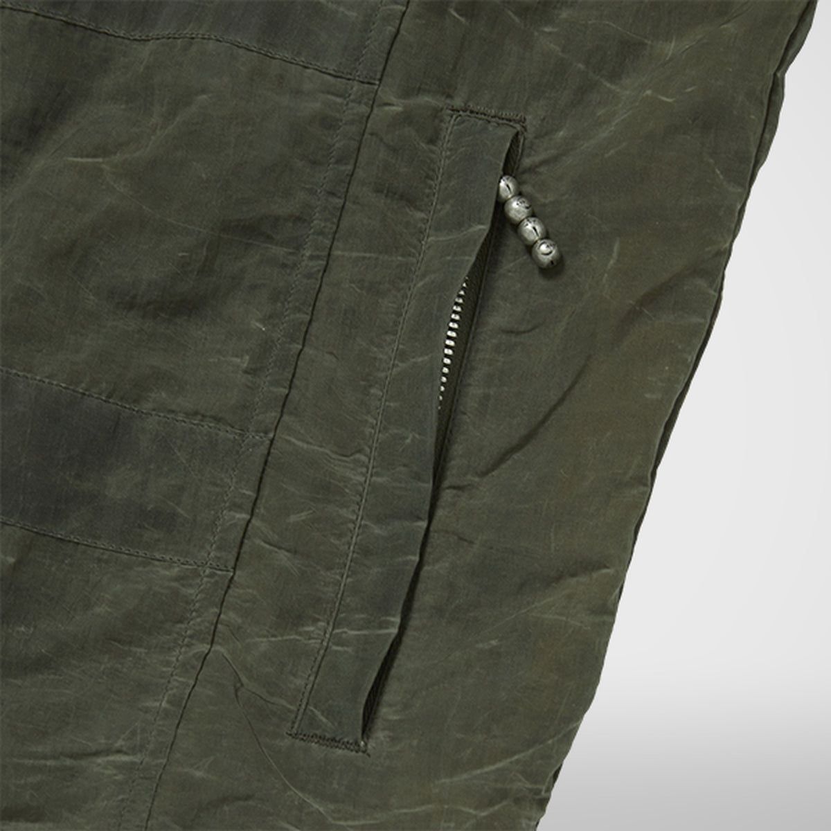 Thug Club Scarred Bio Soldier Jacket in khaki, view 6 of 8
