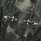 Thug Club Bio Soldier Denim Trench Coat in camo, view 5 of 10