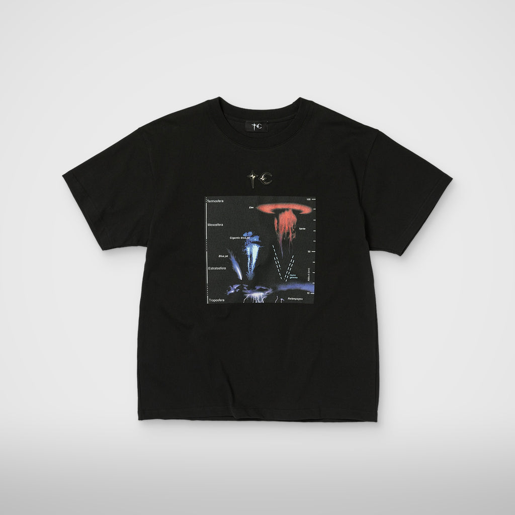 Thug Club Lightning Hierarchy T-Shirt in black