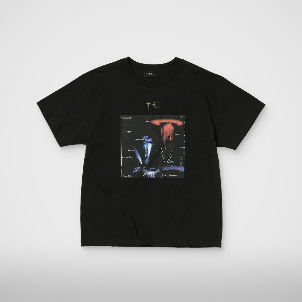 Thug Club Lightning Hierarchy T-Shirt in black