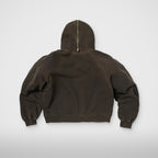 Thug Club Bulk Shoulder Gladiator Zip-Up Hoodie in black, view 2 of 2