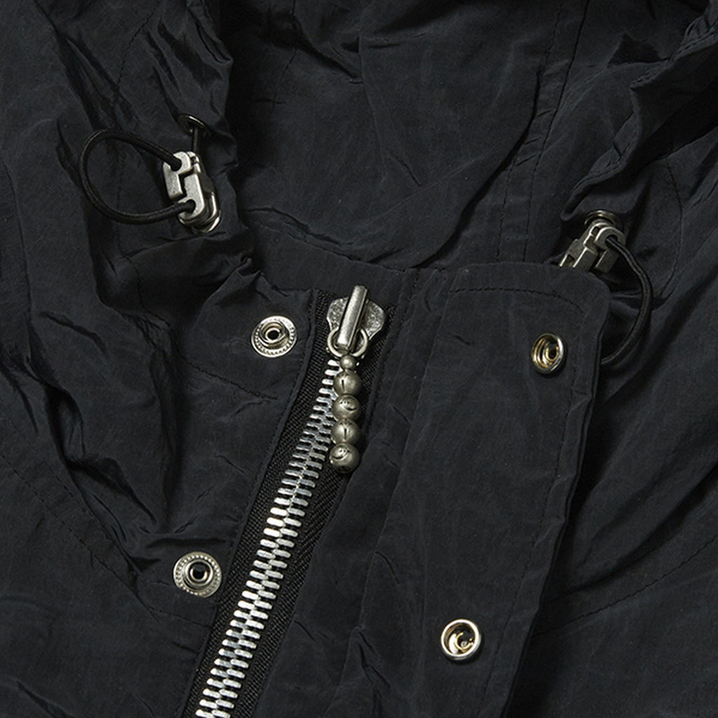 Thug Club Scarred Double Sheltering Poncho in black, view 3 of 8