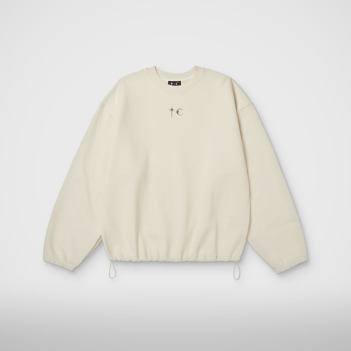 Thug Club Color Emblem Sweatshirt in ivory