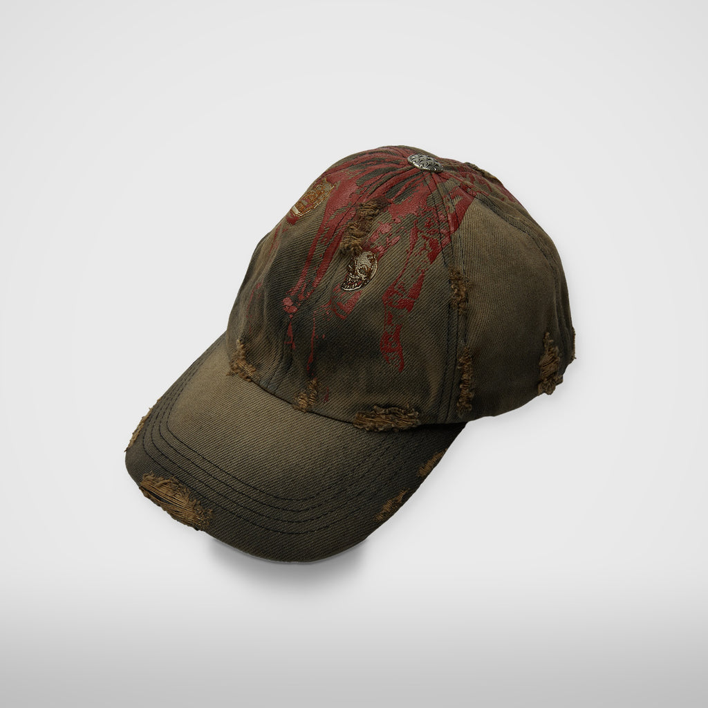 Thug Club TC Ring Bone Cap in black, three-quarter view