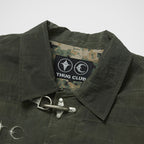 Thug Club Scarred Bio Soldier Jacket in khaki, view 3 of 8