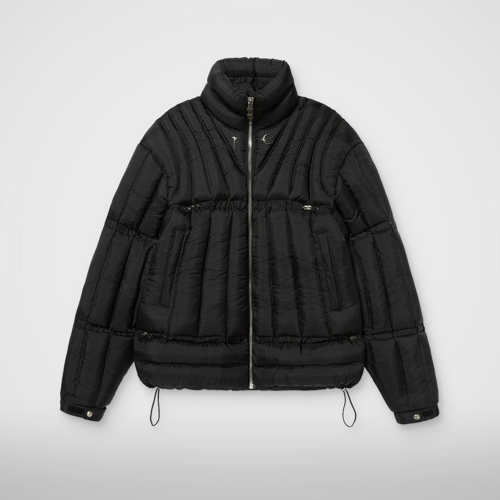 Thug Club War Life Down Jacket in black