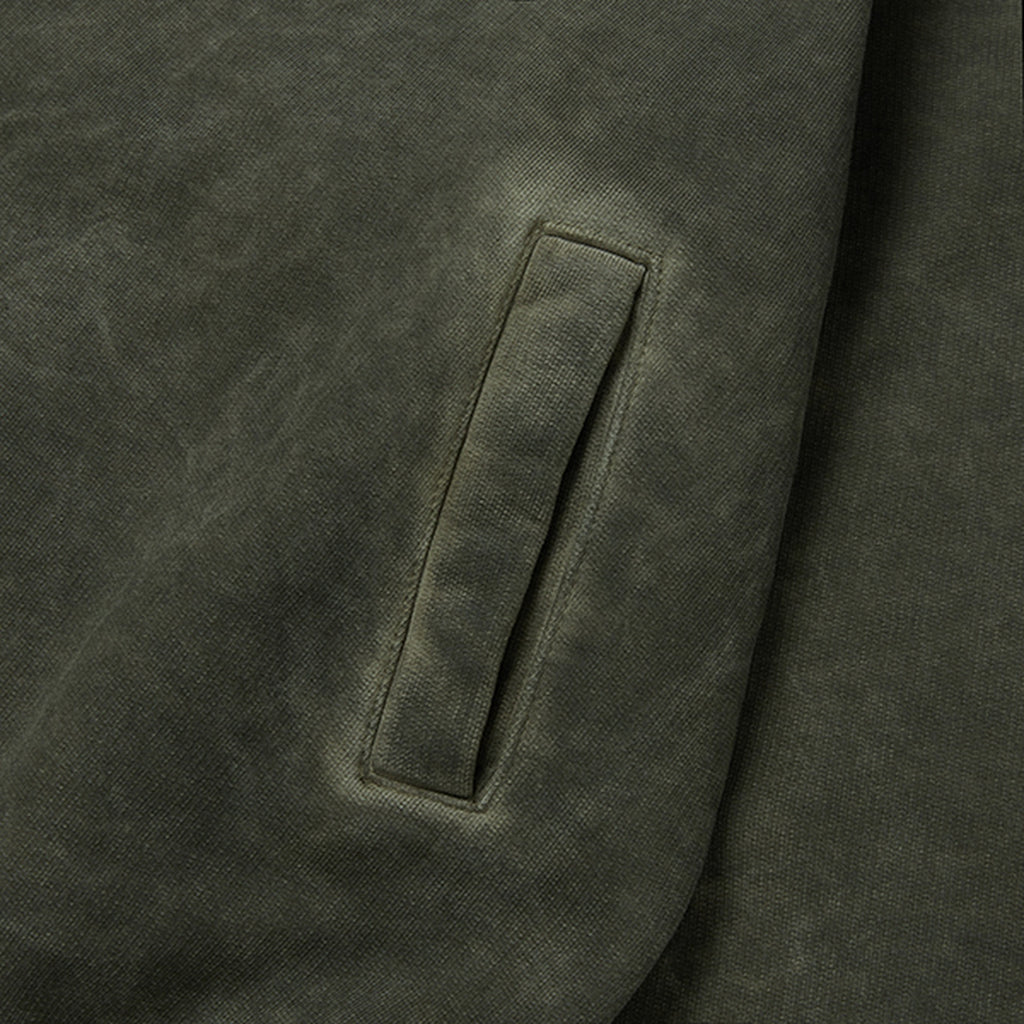 Thug Club Color Emblem Hoodie in khaki, view 5 of 6