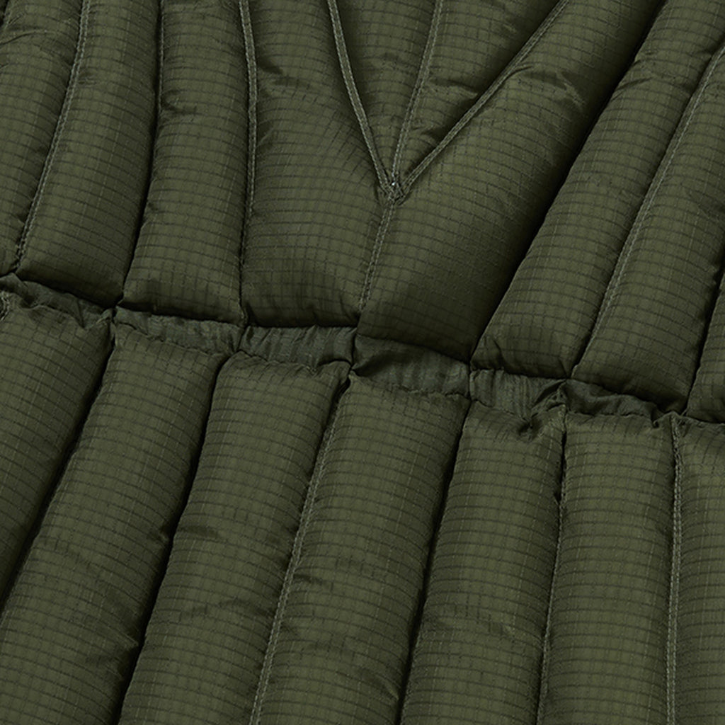 Thug Club War Life Down Jacket in khaki, view 3 of 9