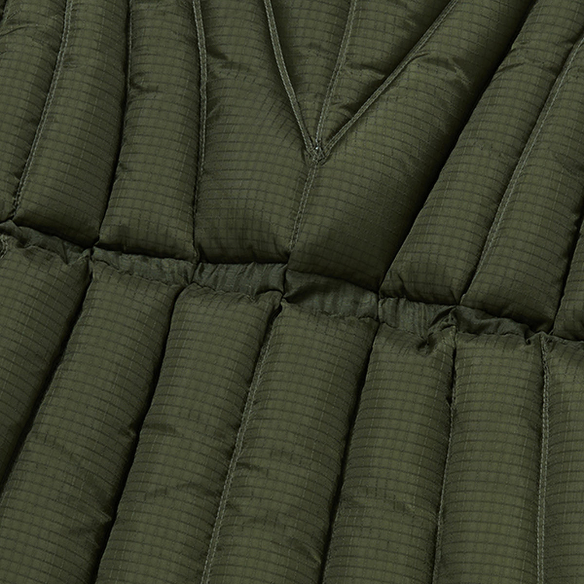 Thug Club War Life Down Jacket in khaki, view 3 of 9