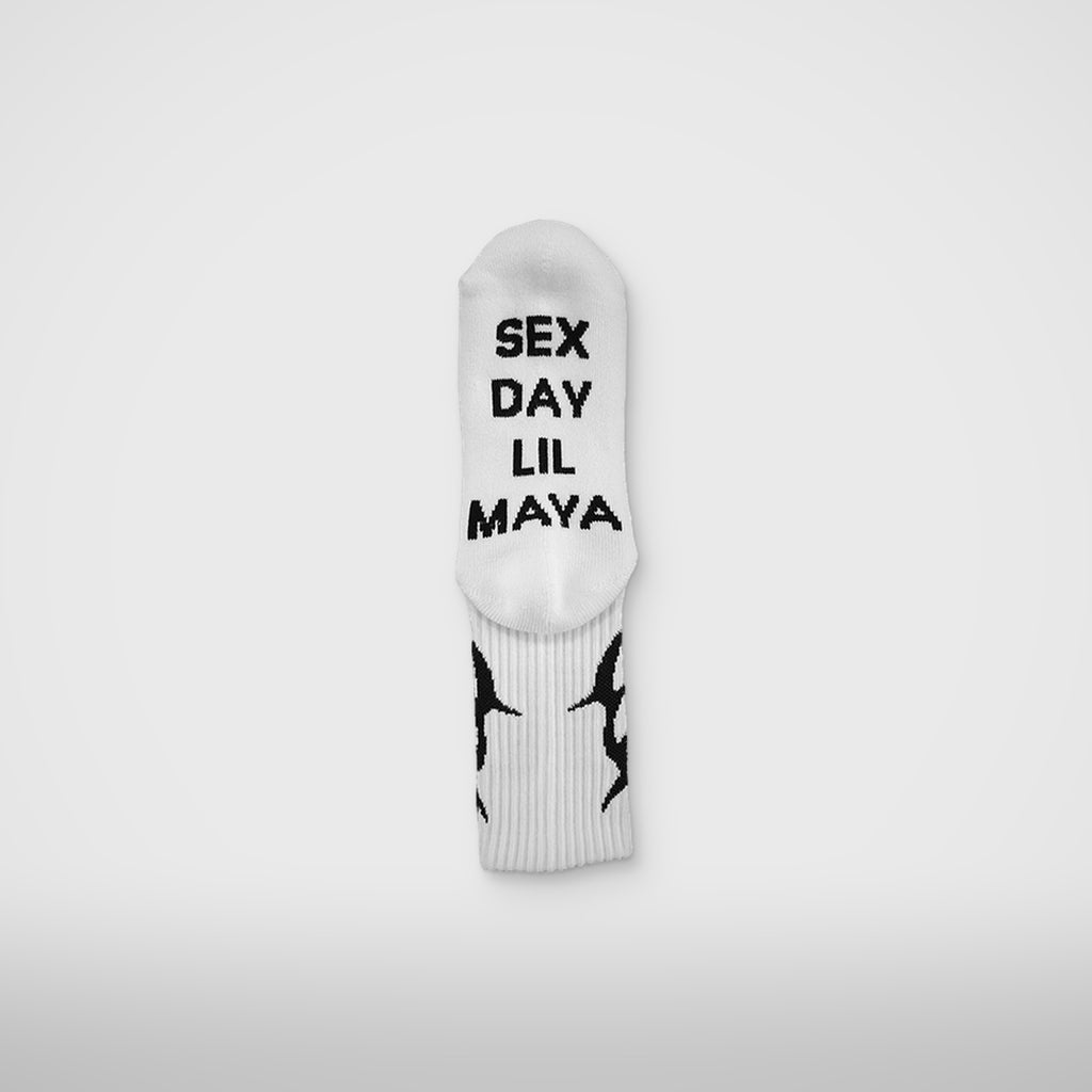 Thug Club TC Basic Socks in white, view 2 of 3