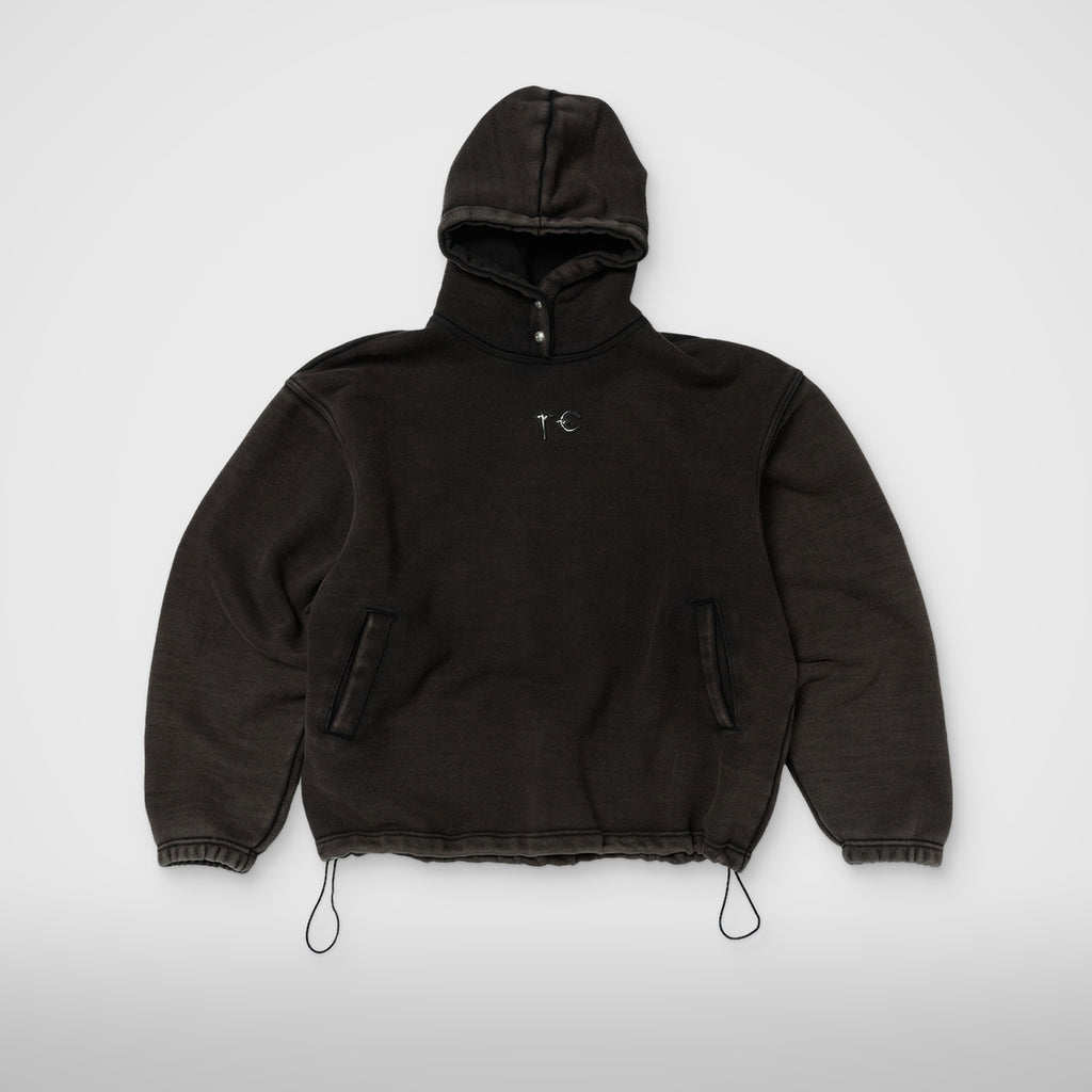 Thug Club Devil Peace Patch Hoodie in black, view 2 of 2