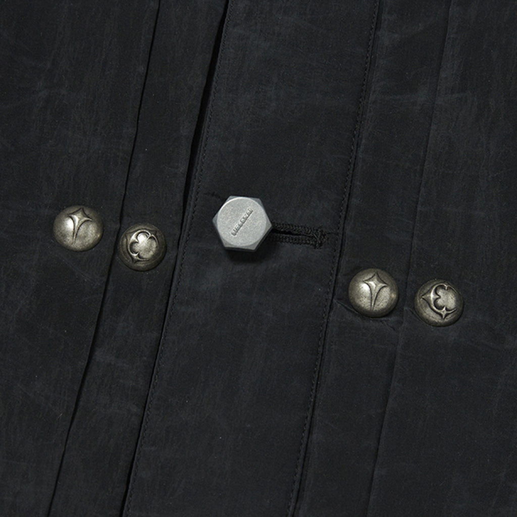 Thug Club Scarred Bio Army Jacket in black, view 5 of 8