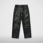 Thug Club Bio Soldier Leather Pants in black