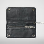 Thug Club Chopper Quilted Long Wallet in black, view 4 of 4